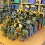 Kunstwerke vor dem Transport in die Galerie