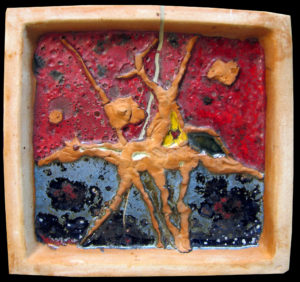 keramik, kachel, ca.25x25cm, 2011, privatbesitz