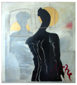öl auf leinwand, ca.120x120cm, 1985/86, privatbesitz