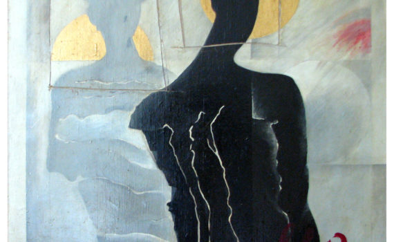 öl auf leinwand, ca.120x120cm, 1985/86, privatbesitz