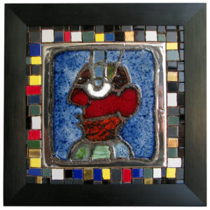 Keramik, Mosaiksteine, ca. 25x25 cm, privatbesitz