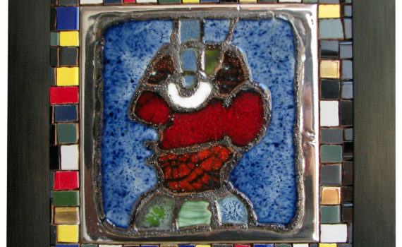 Keramik, Mosaiksteine, ca. 25x25 cm, privatbesitz