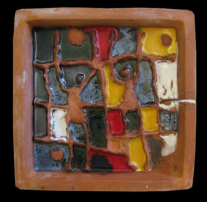 keramik kachel, ca.25x25cm, 2011, privatbesitz