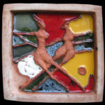 keramik kachel, ca.25x25cm, 2011, privatbesitz
