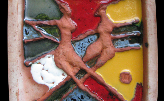 keramik kachel, ca.25x25cm, 2011, privatbesitz