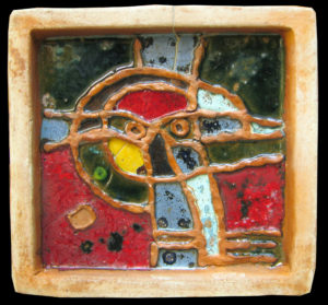 keramik, kachel, ca.25x25cm, 2011, privatbesitz