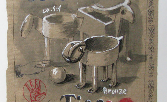 entwurf für bronzen, 2012, privatbesitz
