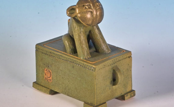 keramik, teilvergoldet, 2007, privatbesitz