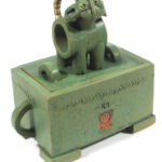 dose, keramik, teilvergoldet, 2007, privatbesitz