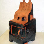 schrein,keramik,holz,metall,teilvergoldet,2009,privatbesitz