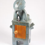 schrein,keramik,holz,metall,teilvergoldet,2004,privatbesitz