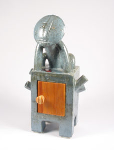 schrein,keramik,holz,metall,teilvergoldet,2004,privatbesitz