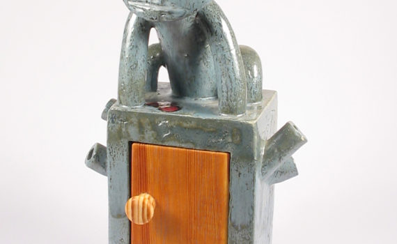 schrein,keramik,holz,metall,teilvergoldet,2004,privatbesitz