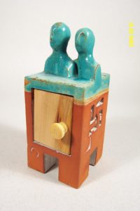 schrein,keramik,holz,um 2004,privatbesitz