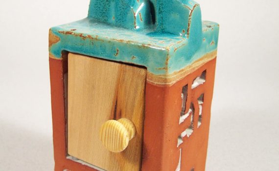 schrein,keramik,holz,um 2004,privatbesitz