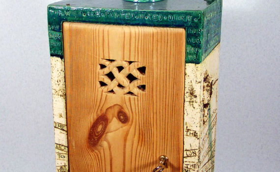 schrein,keramik,holz,metall,2004,privatbesitz