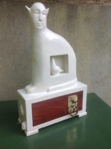 schrein,keramik,holz,metall,2016,privatbesitz