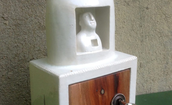 schrein,keramik,holz,metall,2016,privatbesitz