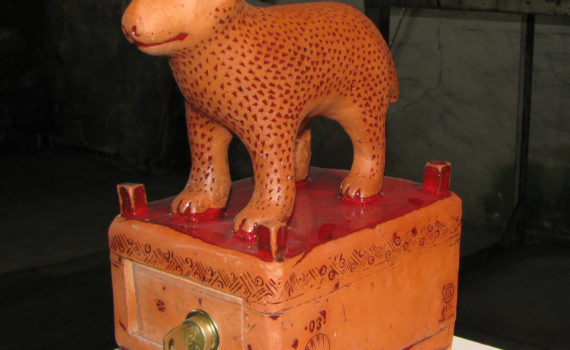 schrein,keramik,holz,metall,2004,privatbesitz