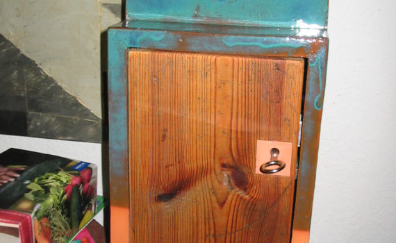 schrein,keramik,holz,metall,2007,privatbesitz