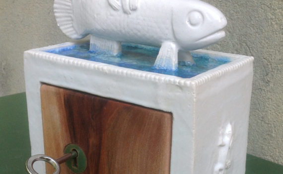 schrein,keramik,holz,metall,2017,privatbesitz