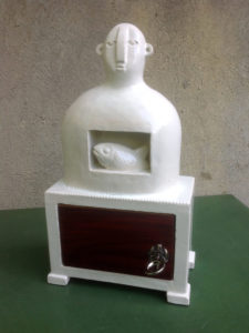 schrein,keramik,holz,metall,2016,privatbesitz