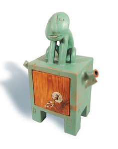 schrein,keramik,holz,metall,2004,privatbesitz