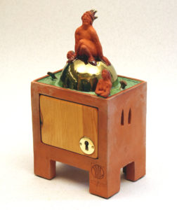 schrein,keramik,holz,metall,2006,privatbesitz