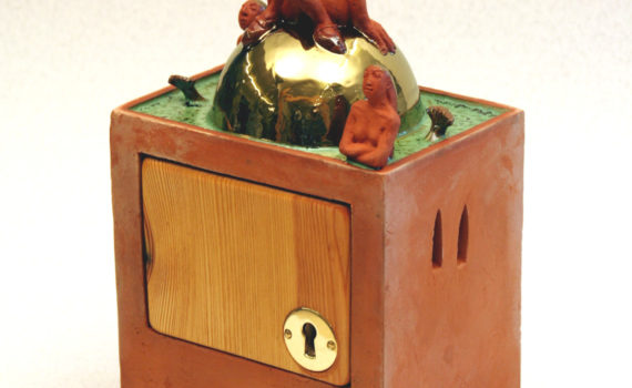 schrein,keramik,holz,metall,2006,privatbesitz