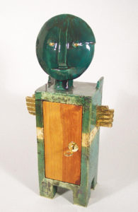 keramik,holz,metall,teilvergoldet,2004,privatbesitz