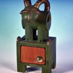 keramik,holz,metall,teilvergoldet,2007,privatbesitz