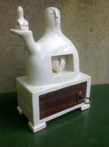 schrein,keramik,holz,metall,2016,privatbesitz