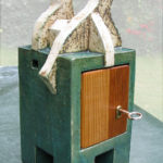 schrein,keramik,holz,metall,teilvergoldet,2008,privatbesitz