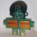 schrein,keramik,holz,metall,teilvergoldet,2004,privatbesitz