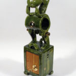 schrein,keramik,holz,metall,um 2005,privatbesitz