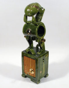 schrein,keramik,holz,metall,um 2005,privatbesitz