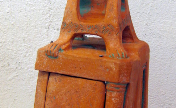 schrein,keramik,holz,metall,2009,privatbesitz