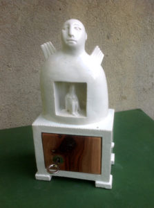 schrein,keramik,holz,metall,2016,privatbesitz