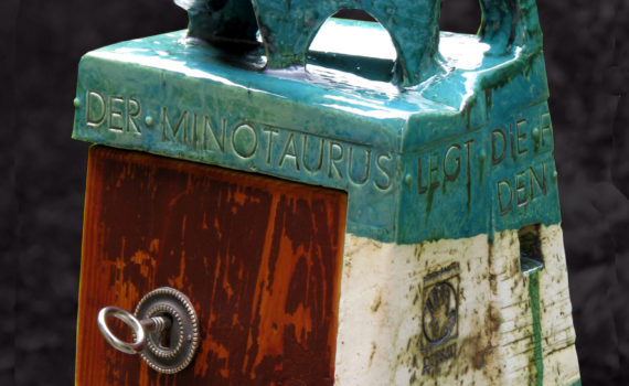 schrein,keramik,holz,metall,2009,privatbesitz