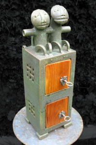 schrein,keramik,holz,metall,2010,privatbesitz