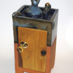 schrein,keramik,holz,metall,teilvergoldet,2004,privatbesitz