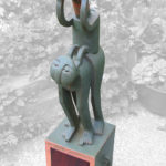 schrein,keramik,holz,metall,um 2006,privatbesitz