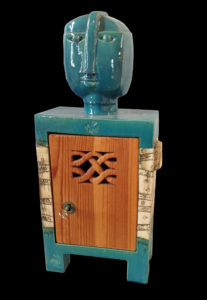 schrein,keramik,holz,metall,2015,privatbesitz