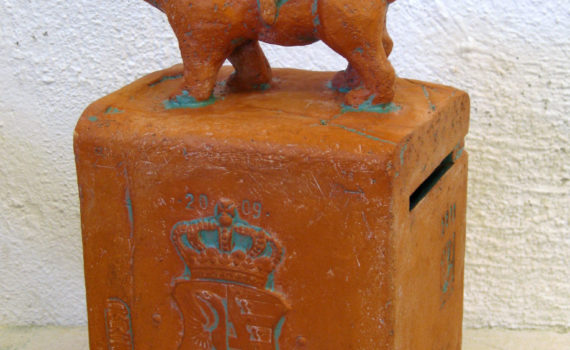 schrein,keramik,holz,metall,2009,privatbesitz