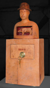 schrein,keramik,holz,metall,2009,privatbesitz