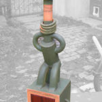 schrein,keramik,holz,metall,um 2006,privatbesitz