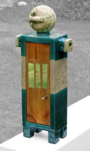 schrein,keramik,holz,metall, spiegel,2012