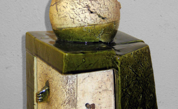 schrein,keramik,holz,metall,2009,privatbesitz