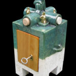 schrein,keramik,holz,metall,teilvergoldet,2008,privatbesitz