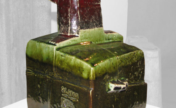 schrein,keramik,holz,metall,2009,privatbesitz